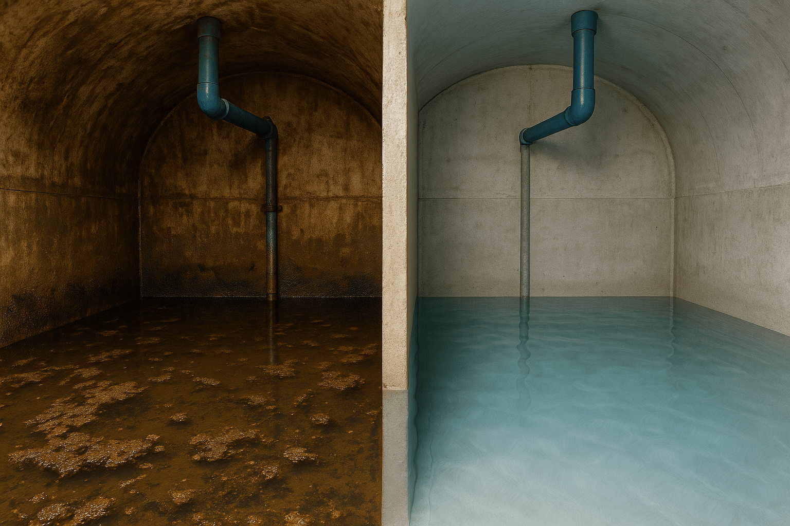 Water Tank Cleaning Process
