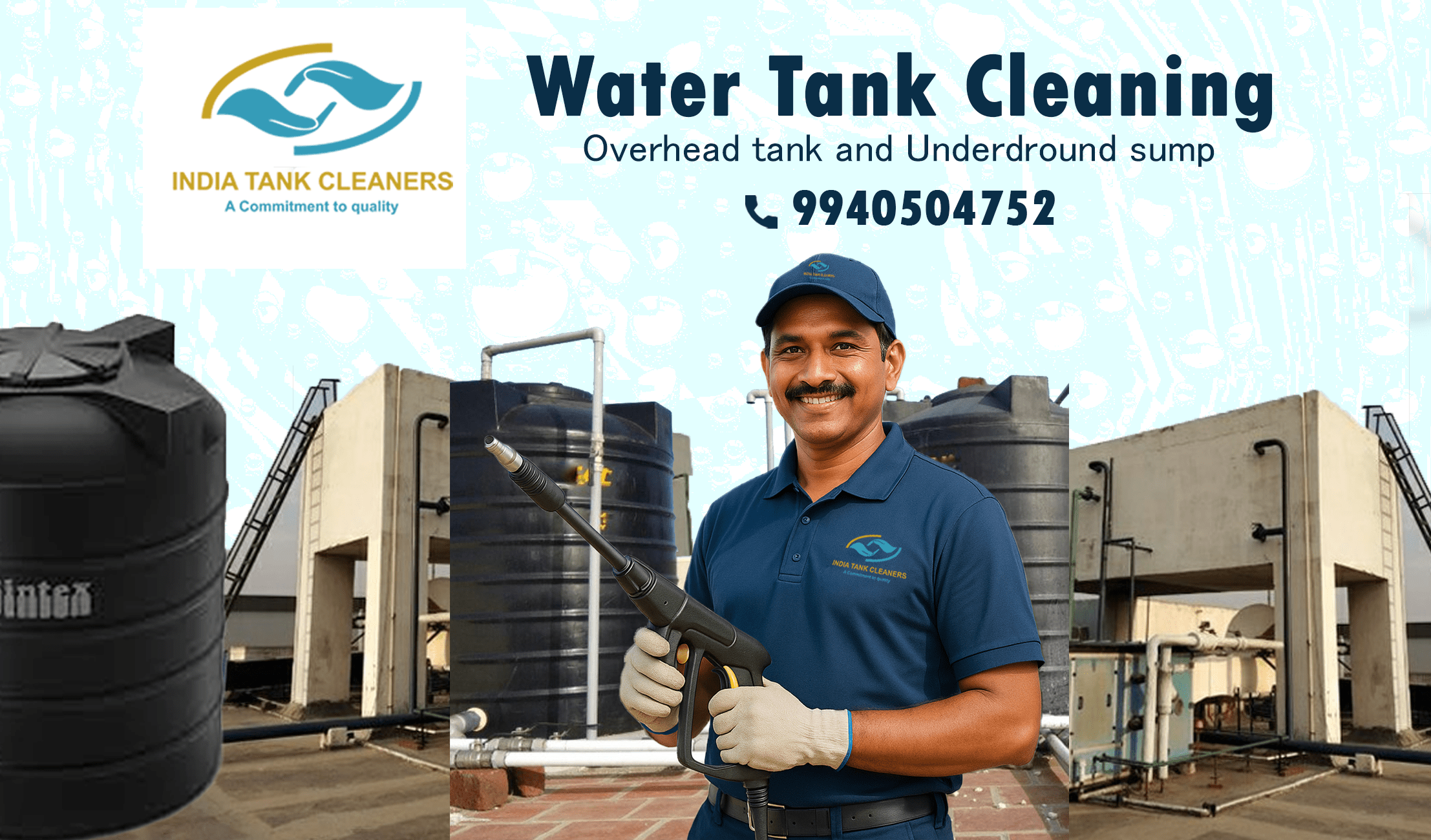 Water Tank Cleaning Process