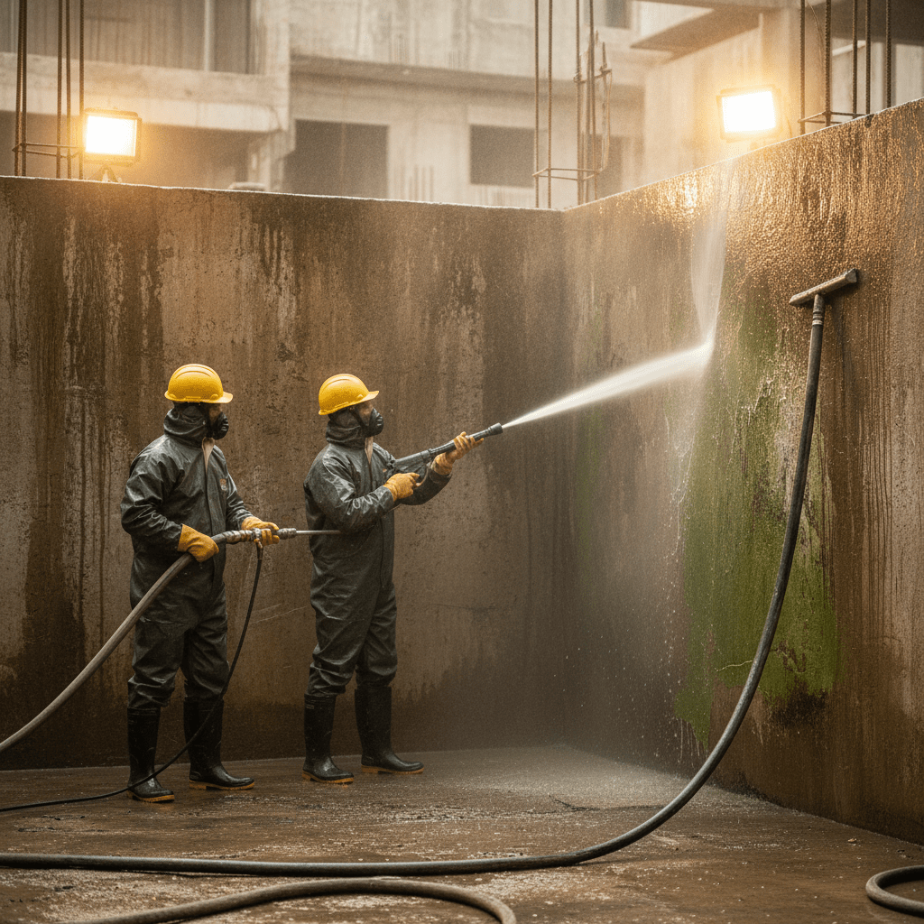Professional Water Tank Cleaning in Chennai by India Tank Cleaners using advanced equipment.